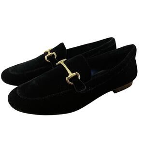 J.Crew Velvet Black Loafers Holiday Christmas Classic Quiet Luxury Preppy Size 5